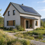 Casa Eco 115 – casă eficientă energetic – vedere fațadă principală